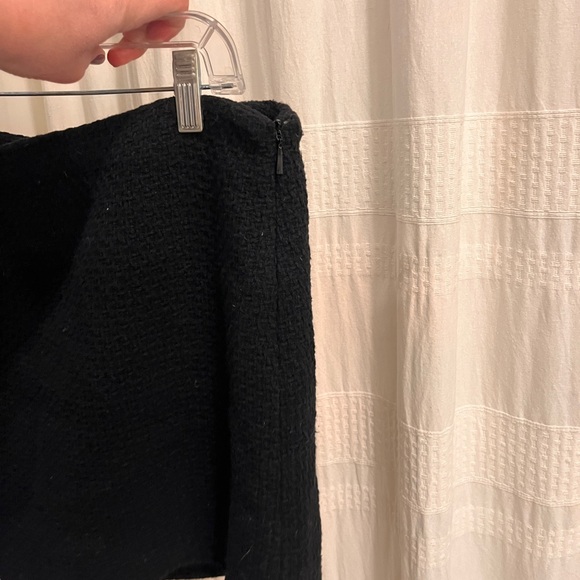 Mango black tweed bouclé mini skirt - Picture 3 of 4